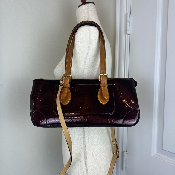 Louis Vuitton LV Hand Bag Vernis Purple Rosewood Auenue - Picture 7 of 13